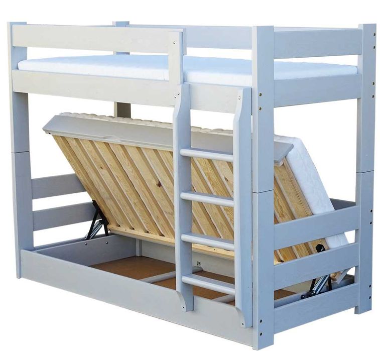 łóżko piętrowe DOMINATOR 80x200 otwierane z pojemnikiem dowolny wymiar