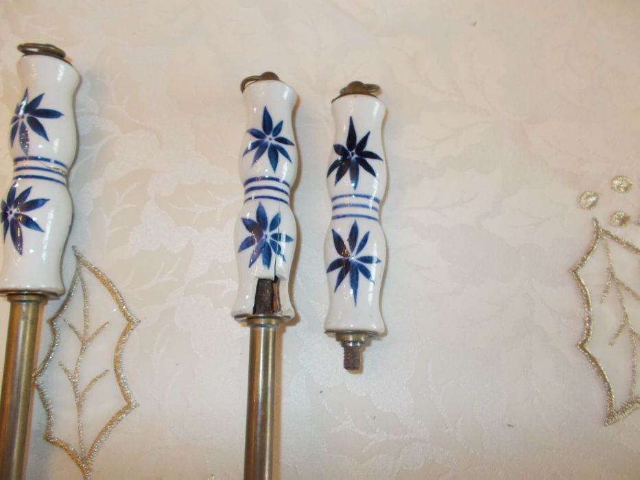 Talheres decorativos Latão ceramica cozinha campo