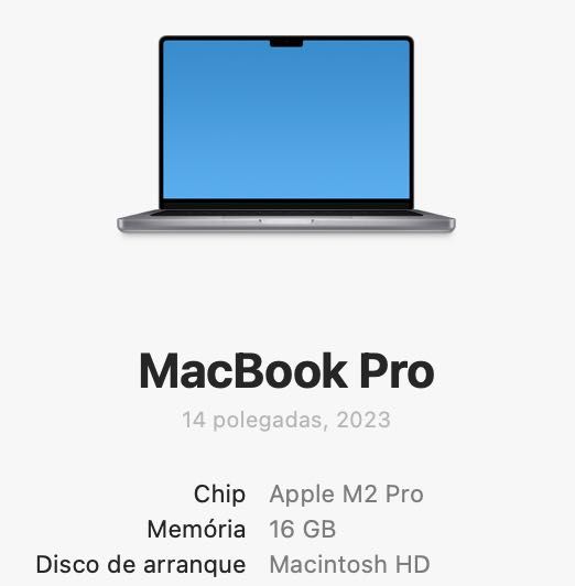 MacBook Pro 14" 2023 Apple M2 Pro 16GB RAM 512GB SSD