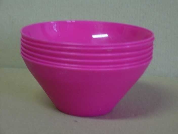 6 tigelas de plástico