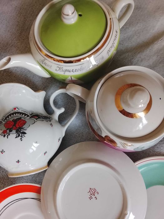 Блюдце Баранівка, кувшин ЛФЗ