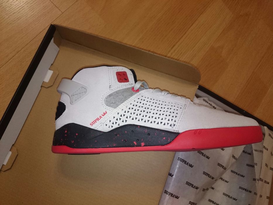 Buty SUPRA skytop III sneaker rozmiar 40 grey red 25,5cm Chada Muski