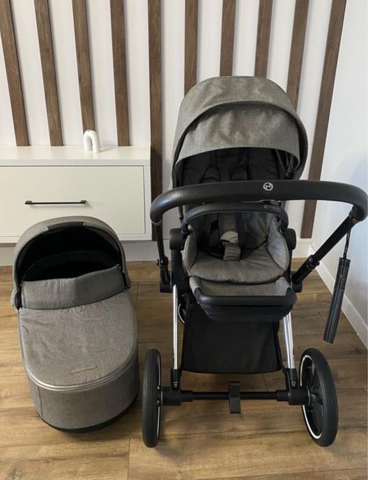 Коляска prime manhattan grey plus Візок 2 в 1 cybex prime 2в1 люлька і прогулка дитячий візок cybex prime люлька прогулка