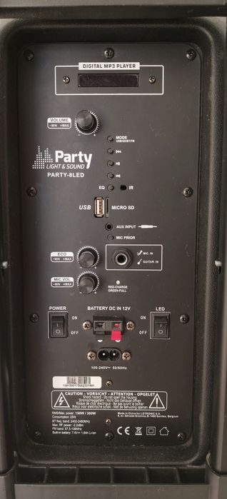 Coluna Party Led 300W