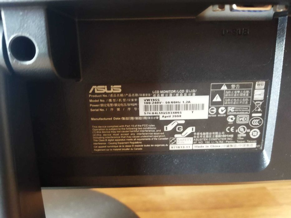 Monitor Asus  17 Polegadas471354284306616324
