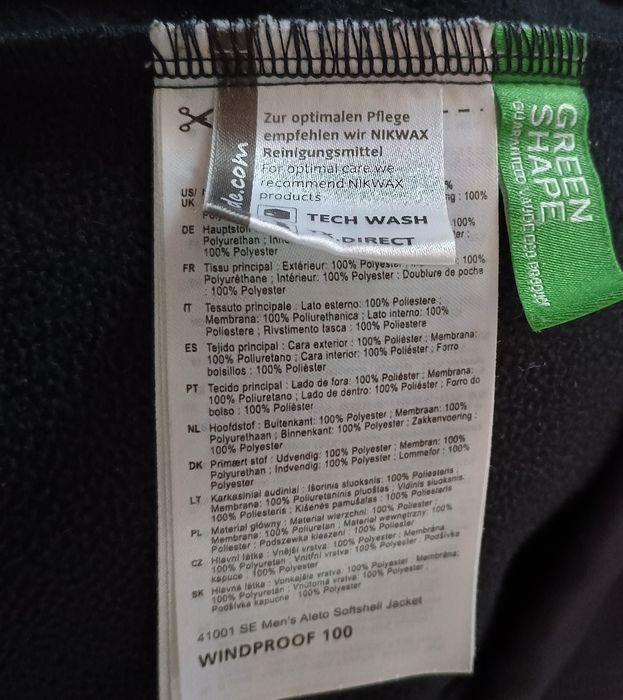 Softshell męski Vaude windproof L