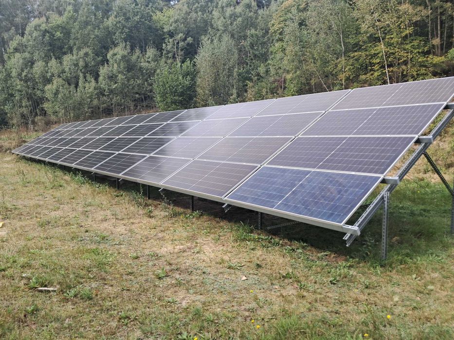 Fotowoltaika hybryda DEYE grunt  12kwp +ME 25,6KWh .UPS 3 fazy