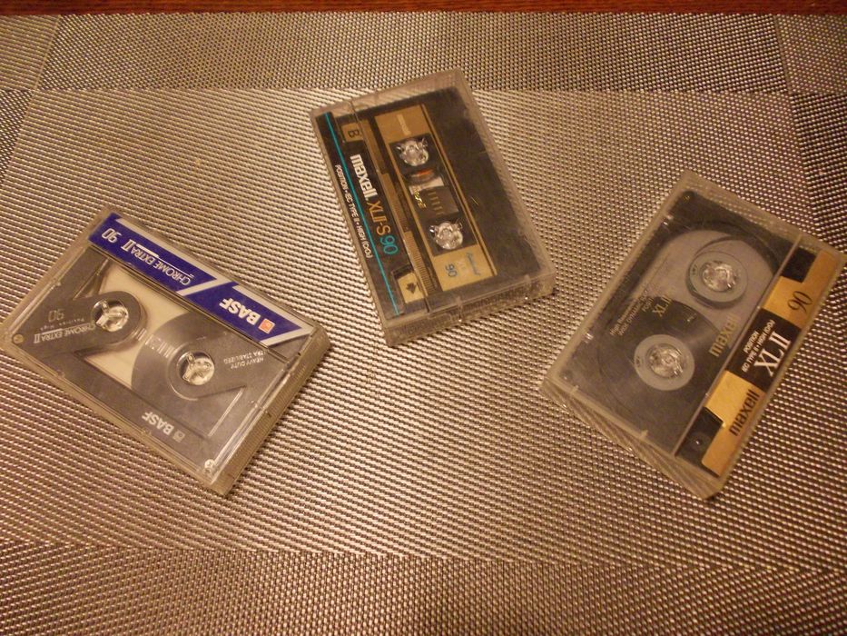 7 x kaseta magnetofonowa , maxell, BASF, 90 min, idealne - top