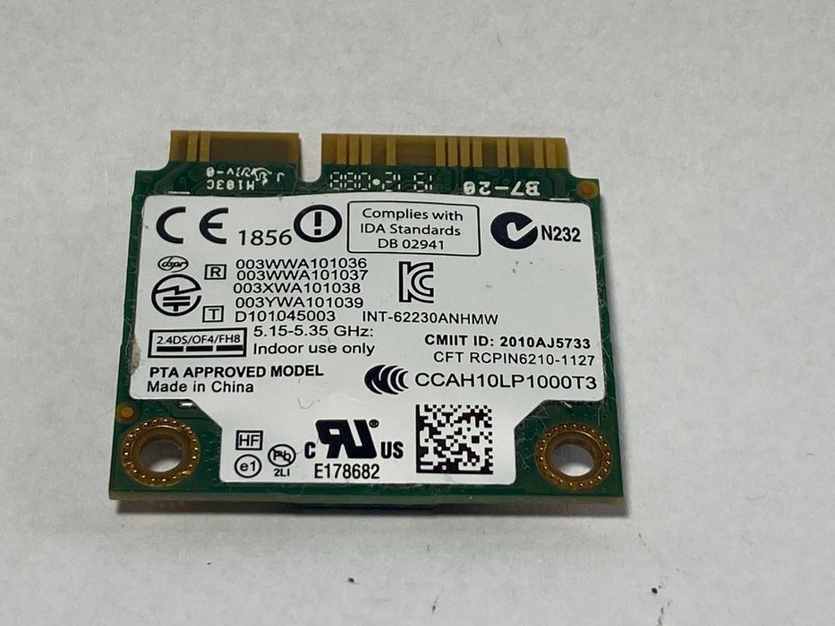 Karta sieciowa WIFI WLAN Bluetooth Intel Centrino Advanced-N 6230