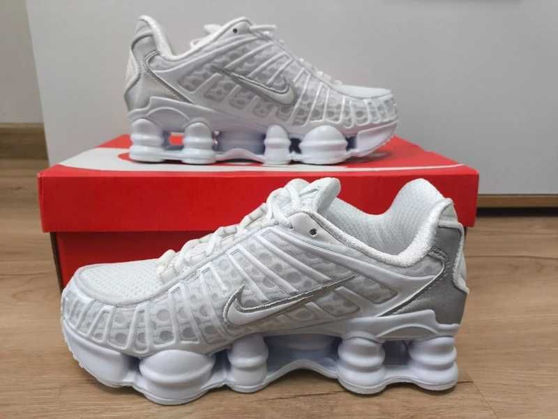 Nike Shox TL, Białe .36