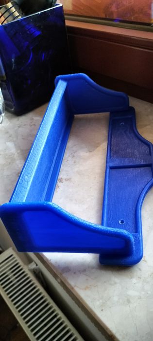 Półka wisząca stojąca tworzywo przyprawy niebieska cobalt kuchnia