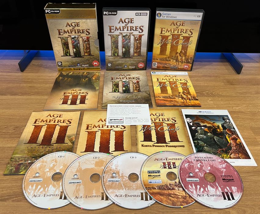 Age of Empires III 3 UNIKAT (PC PL 2006) mini BIG BOX Złota Kolekcja