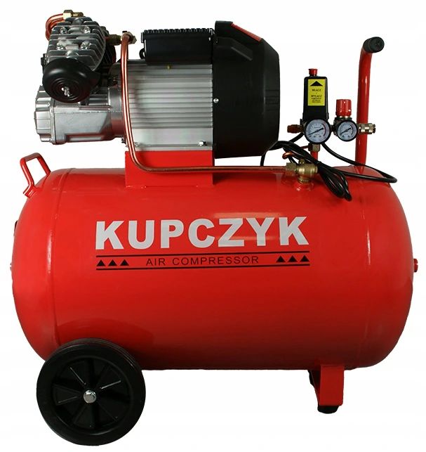 Kompresor tłokowy pompa sprężarka dwutłokowa 370l/min 100L Kupczyk