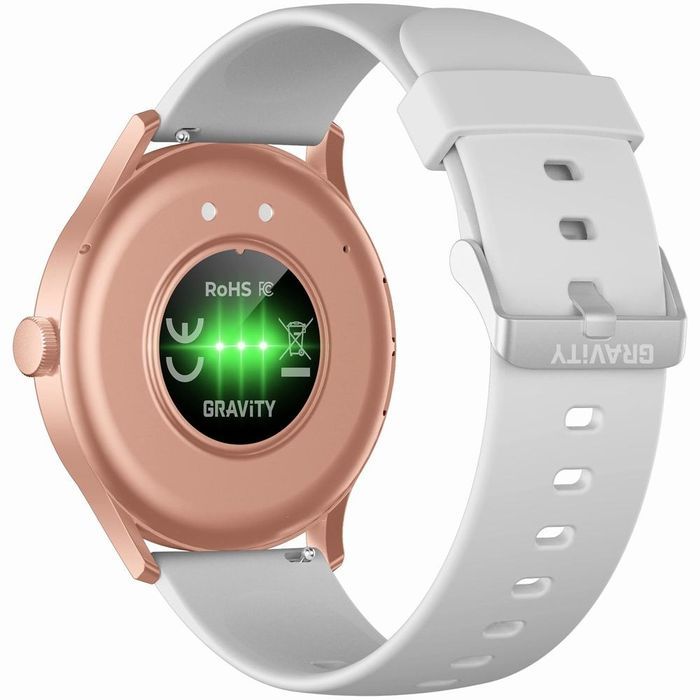 Smartwatch Gravity Szaro Różowy GT2-3 PRO Prezent Black weeks