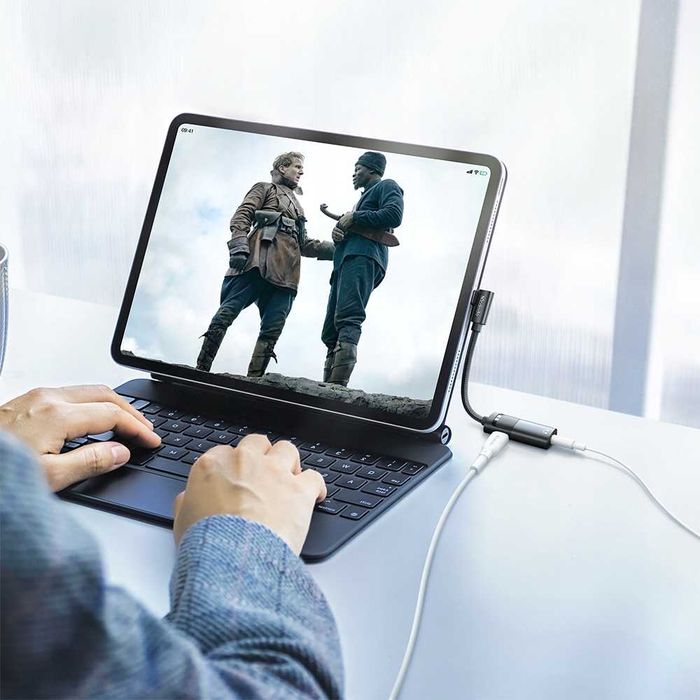 Nowy Mcdodo USB-C Jack 3.5 Adapter DAC ładowanie 60W audio AUX