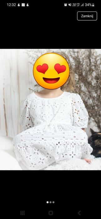Przepiękna sukienka w stylu Boho, Zara r. 128