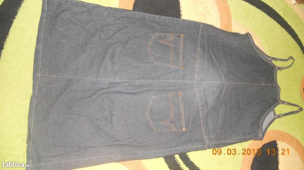 sukienka ciążowa jeans firmy MAMA rozm. ok 42 L