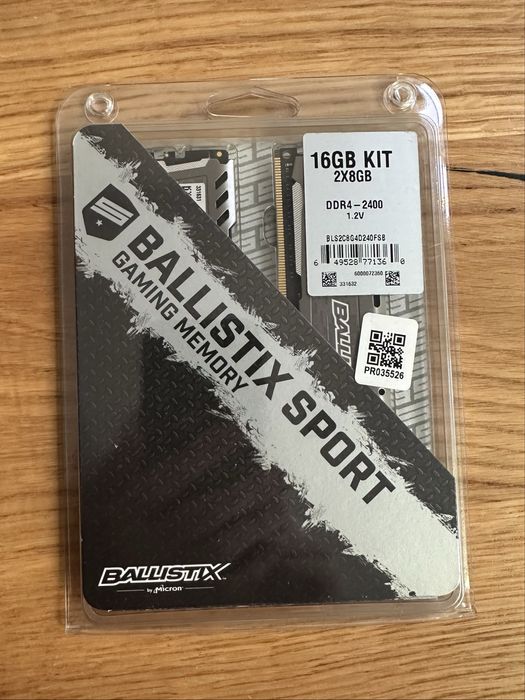 Pamiec DDR4 BALLISTIX SPORT Gaming Memory  16GB  2x8GB  CL16  Poznań