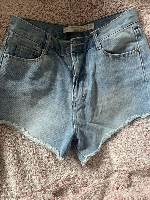 «Джинсові шорти Zara Premium Wash розмір 34 (XS) з високою посадкою».