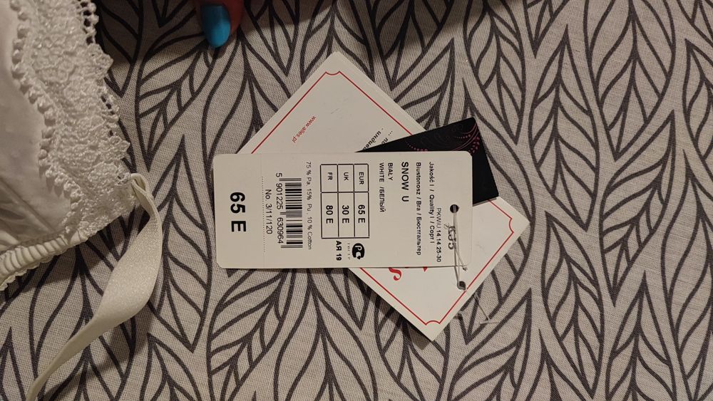 Biustonosz biały 65E / 65A,B