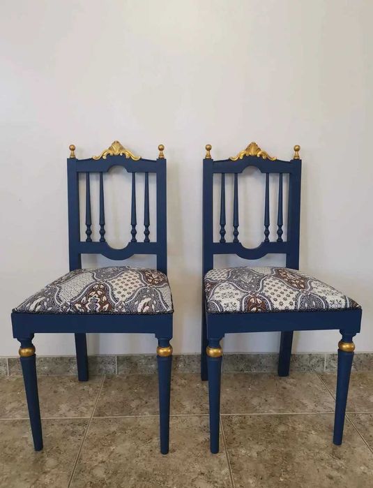 Conjunto Azul Oceano Dourado