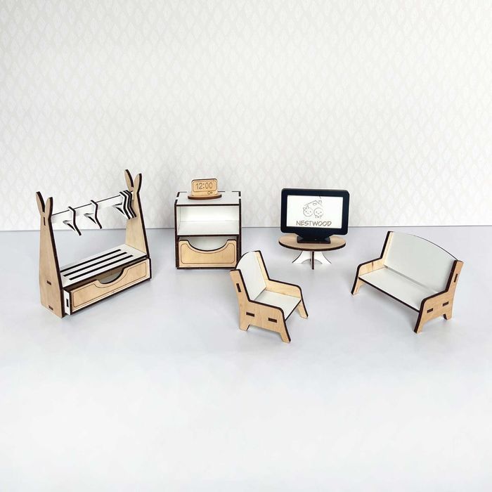 Ляльковий дім 61см міні котедж Кукольный дом Мебель кукла ЛОЛ lol