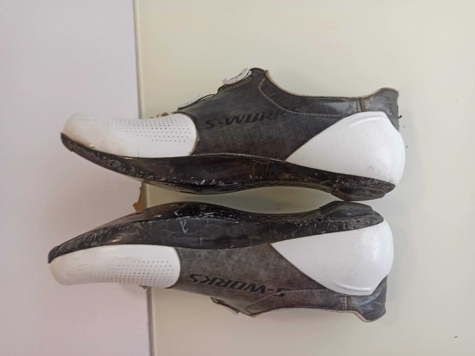 Sapatos S Works N39 Preto e branco ciclismo