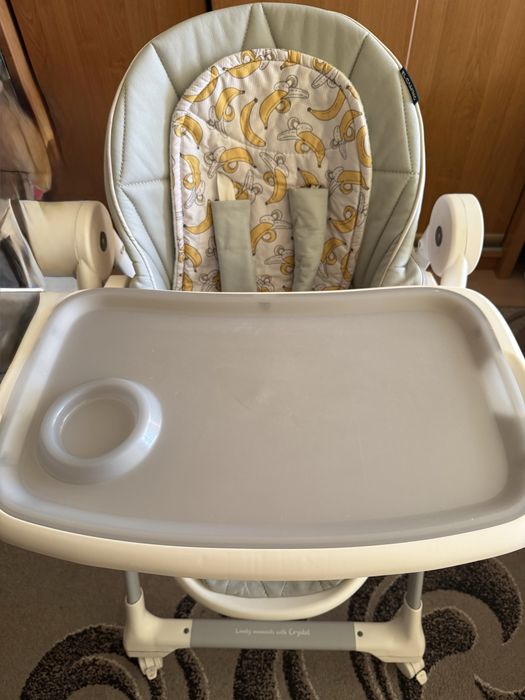 Стільчик для годування EL camino Crystal banana grey