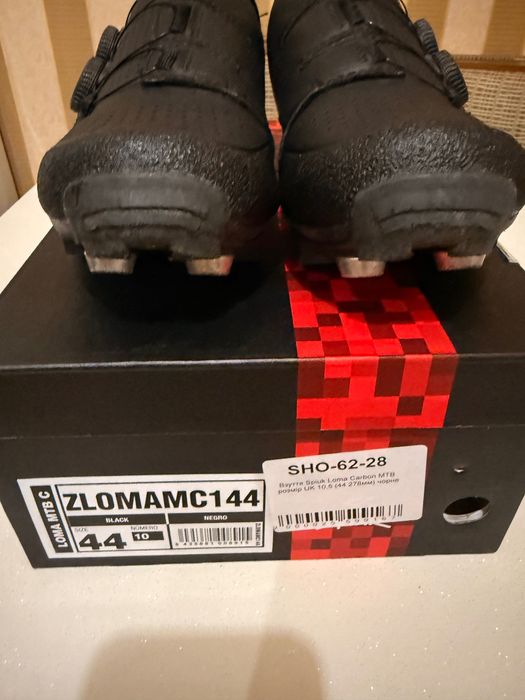 Веловзуття Spiuk Loma Carbon MTB розмір UK 10,5 (44 278мм) чорне