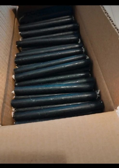 200 velas pretas de ritual , vela palito