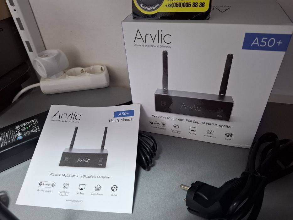 Р-в! Стерео усилитель Arylic A50+. Wi-Fi, BT, FLAC, AirPlay