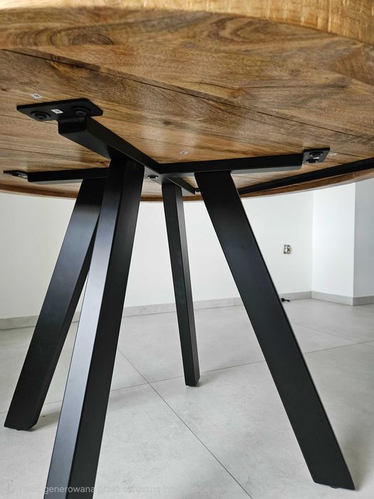 Stół okrągły- drewno mango