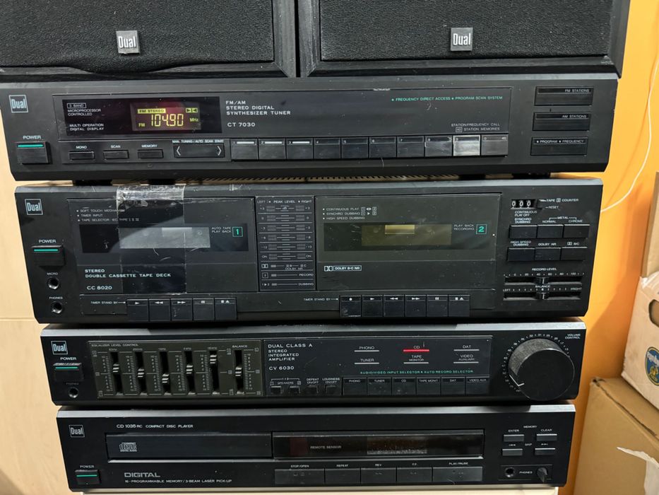 Piękna Wieża vintage Dual CV 6030 CT 7030 CC 8020 kolumny Dual