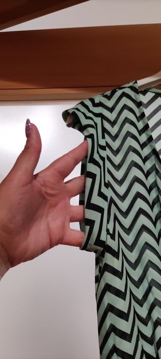 Vestido verde água