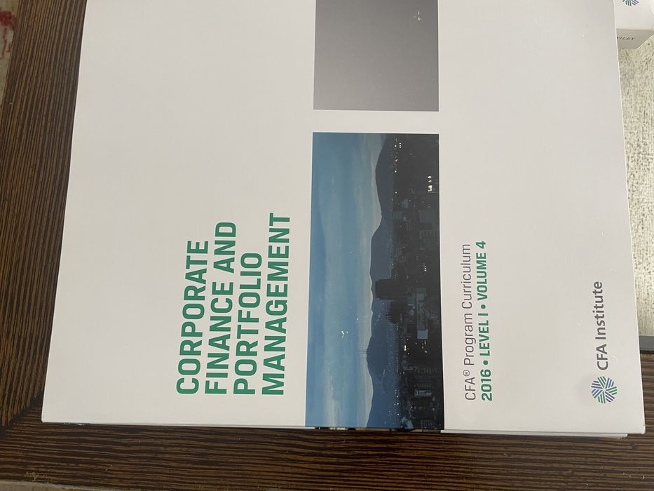 CFA Level 1 (2016) - livros de estudo