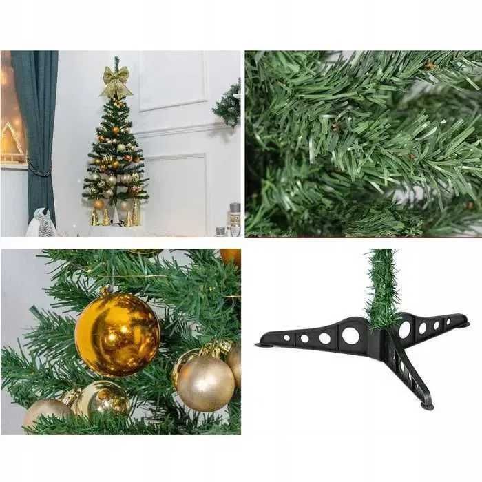 CHOINKA SZTUCZNA GĘSTA jak żywa sosna zielona drzewko choinki 90 cm