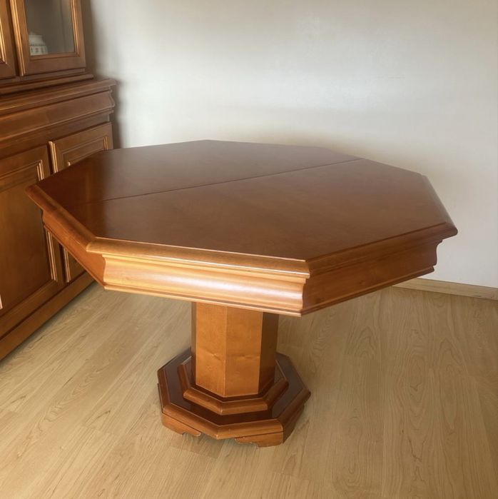 Mesa jantar, madeira maciça, estilo Luis Filipe