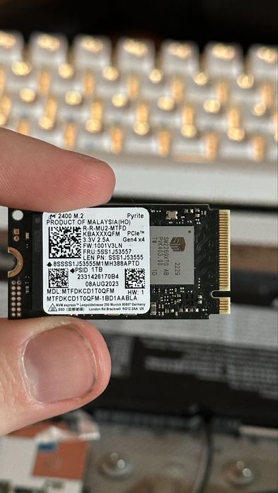 SSD 1TB NVMe Micron M.2 2242