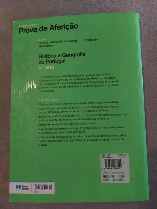 Preparar para a prova de aferição História e Geografia de Portugal 5