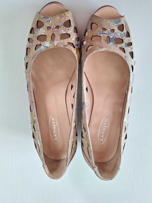 Buty półbuty sandały obcas na obcasie Lanqier r.40