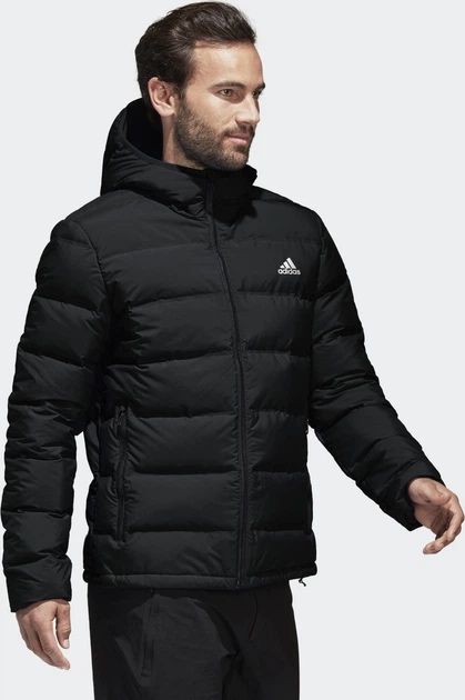 ADIDAS HELIONIC (L) пуховик мужской Puffer Jacket зимний черный оригин