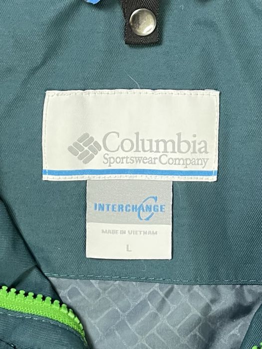 Columbia omni-tech куртка ветровка L размер трекинговая зеленая