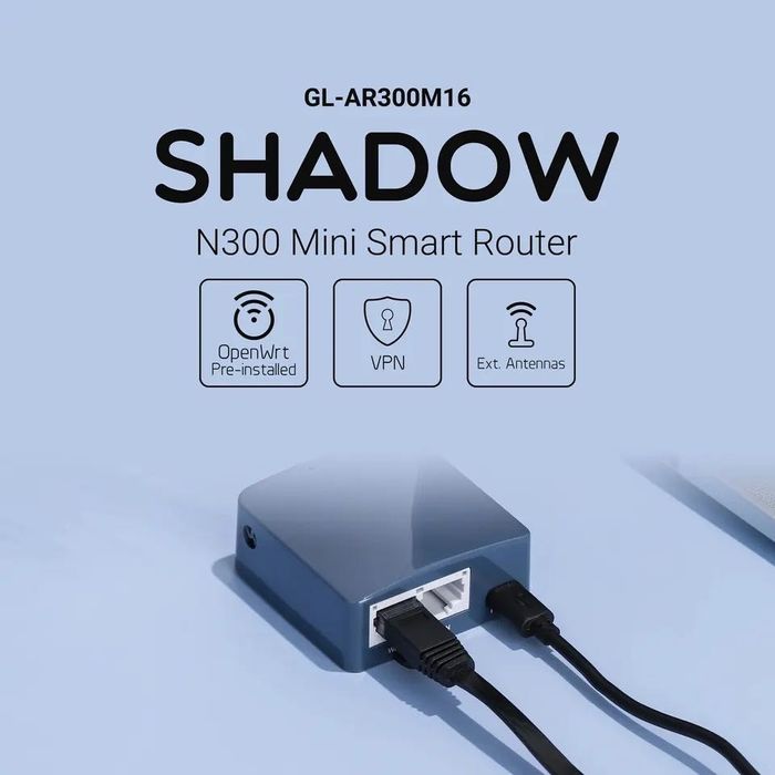 GL.iNet Shadow GL-AR300M16 WiFi Router Роутер VPN / TOR Маршрутизатор