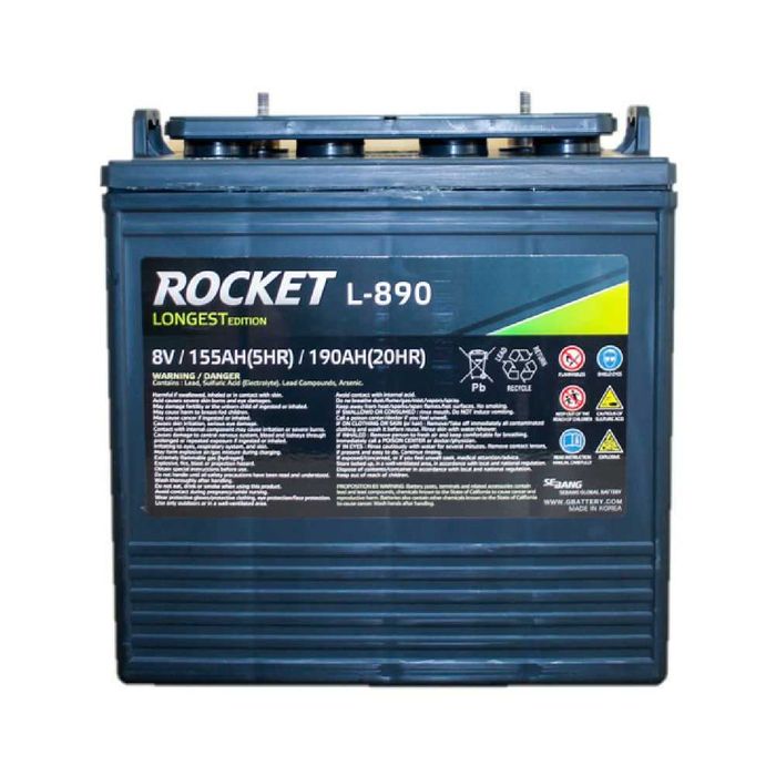 Akumulator l 890 Rocket 190 ah 8v pojazd elektryczny melex club car ezgo wózek widłowy