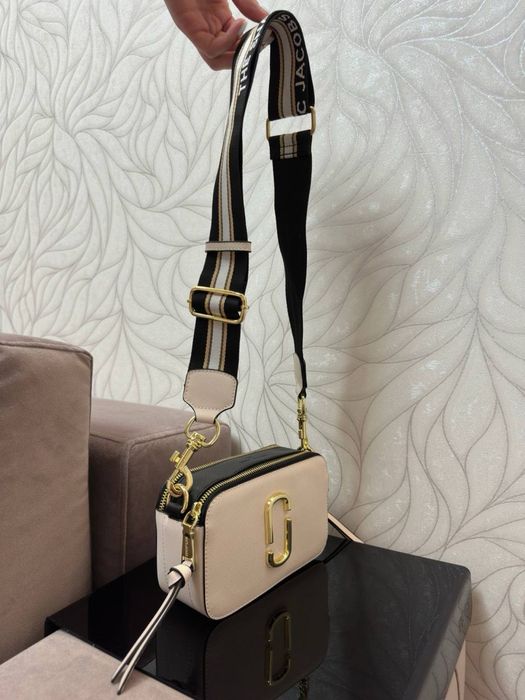Нова Шкіряна Сумка Marc Jacobs The Snapshot New Cloud White Multi