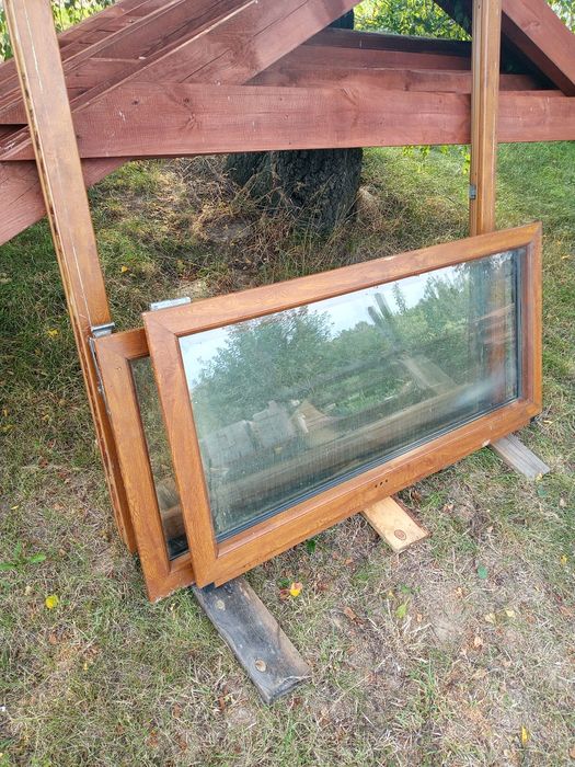 Okno 150x150 złoty dąb
