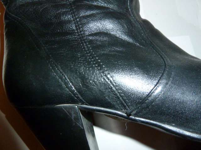 czarne kozaki Lizard r.35 skóra naturalna