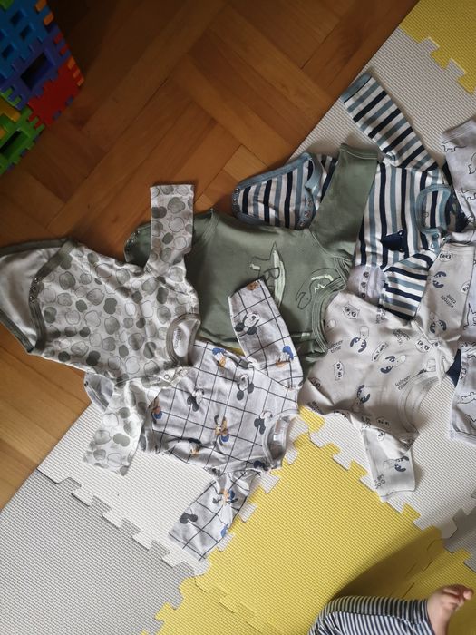 Body z długim rękawem 62 - 9szt.