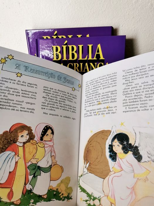 Bíblia para as crianças - 2 Livros e 2 cassetes áudio