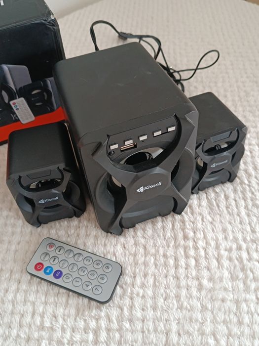Акустична система 2.1 Kisonli U-2500BT з Bluetooth та пультом/Колонки